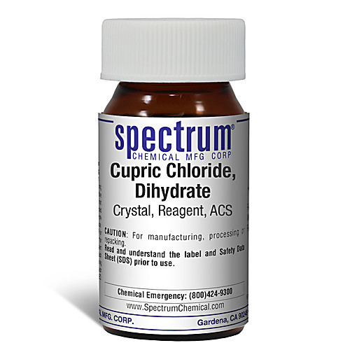 cupric chloride, dihydrate, crystal, reagent, acs - 2.5 kg