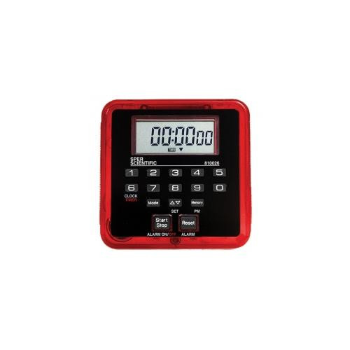 timer, count up/down, red