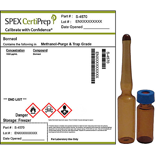 borneol, 1000 ã¦g/ml (1000 ppm), 1ml, in methanol-p&t