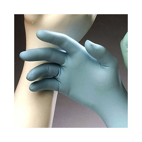 gloves, techniglove, nitrile, class 10 cleanroom processed, ambidextrous, 12 inch, small, blue, 100/pack 10 pack/case, formerly 100h-tn1201b