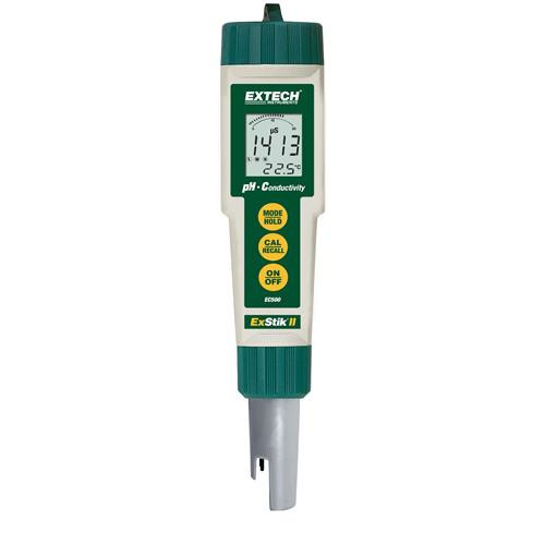 waterproof exstikr ii ph/conductivity meter