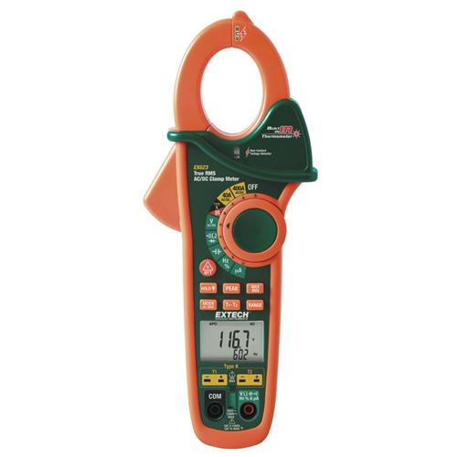 400a dual input ac/dc clamp meter + ncv + ir thermometer