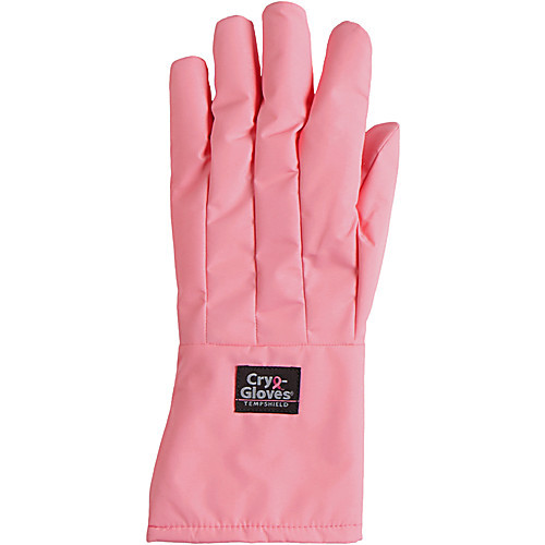 waterproof cryo-gloves, pink, elbow length, small