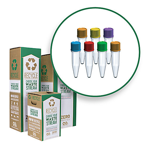 zero waste box for centrifuge tubes & rigid lab plastics, medium