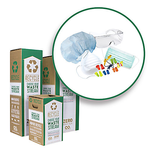 zero waste box for safety equipment and protective gear, sma