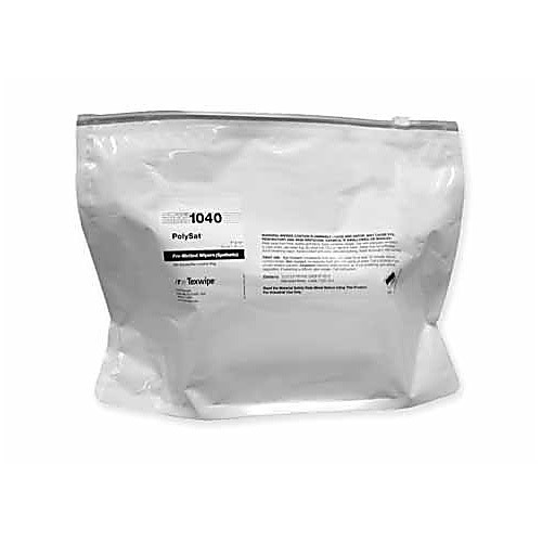 presat wiper, texwipe, polysat tx1040 casted polypropylene fabric, 70% ipa presat with 30% ipa and 30% di water, 7 x 11, resealable ziplock bags, 200 each bagpack, 4 bagpacks per case, 800 wipers per case (c08-0628-802)