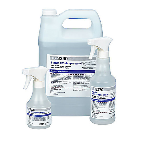 sterile alcohol 70%, texwipe, 1 gallon plastic bottle, 0.2 m