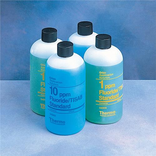 fluoride standard, 0.5 ppm, with tisab ii, 475ml, clear