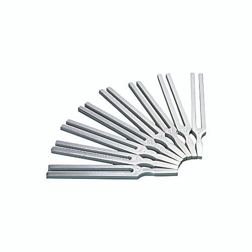 set of 8 tuning forks, 256 hz to 512 hz