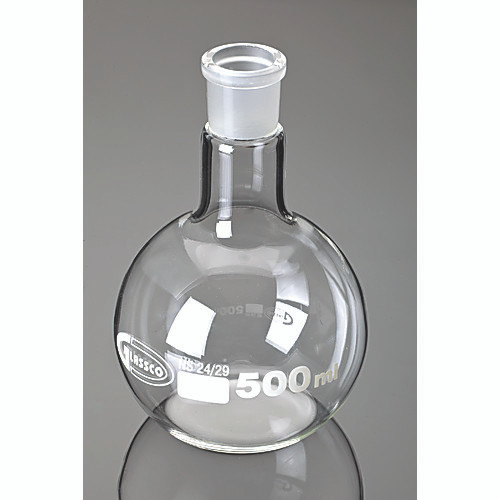 boiling flask, flat bottom, ground glass joints, borosilicat (c08-0702-198)