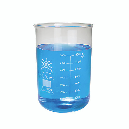 1000ml glass beaker, low form pk/6