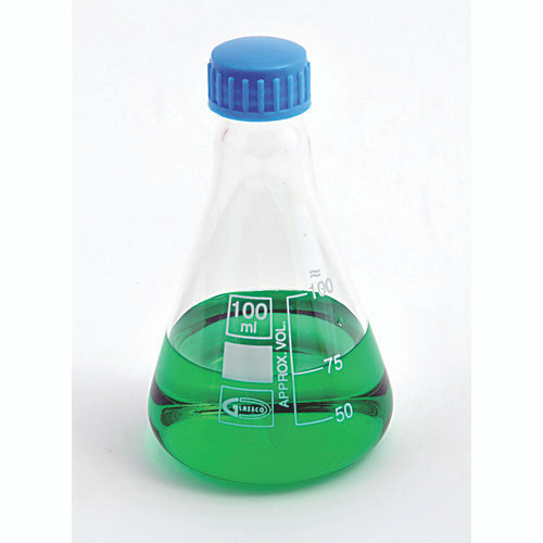 500ml conical flask w screw cap pk/6