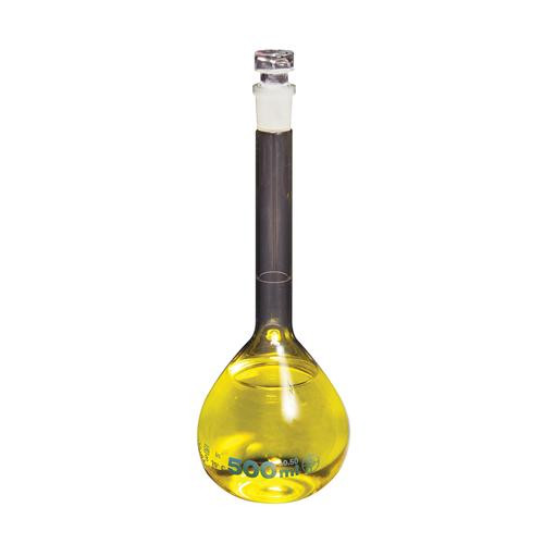 10ml volumetric flask w/glass stopper, pk/12