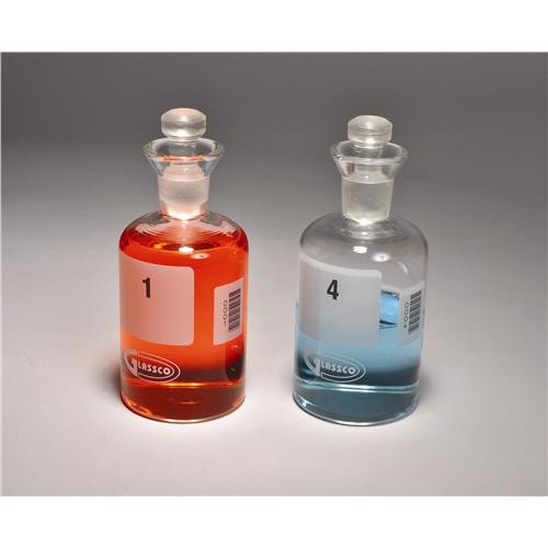bod bottles, glass, numbered, barcoded, 300ml