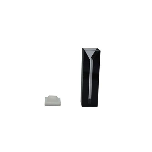 self masking micro w/lid, lightpath 10mm, capacity 0.7ml,optical glass, range 334 to 2500nm