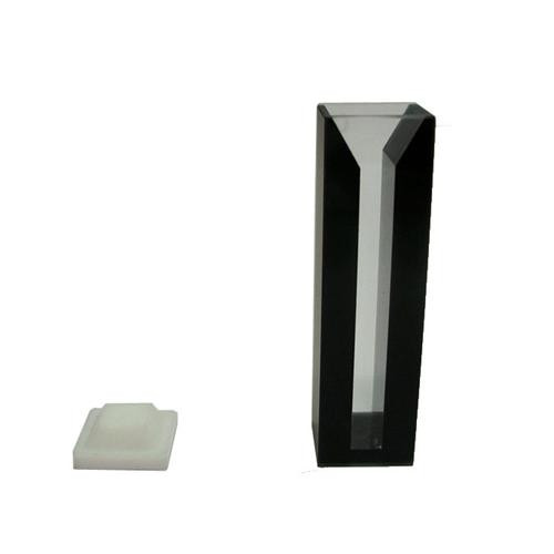 semi-micro self masking w/lid, lightpath 40mm, capacity 4.2ml,optical glass, range 334 to 2500nm