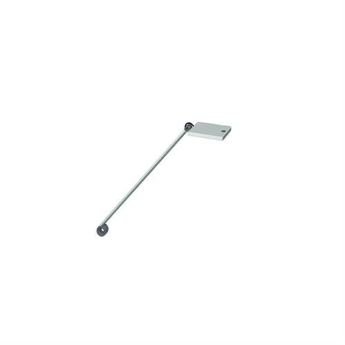 para.mi led, single-arm desk light, square, silver