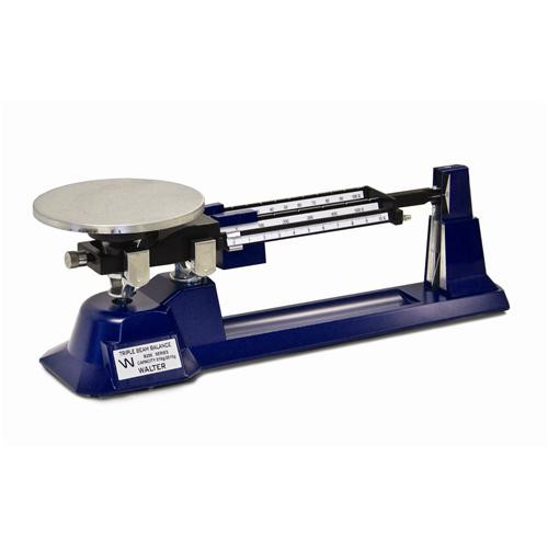 triple beam balance, 2610g capacity, with weight set