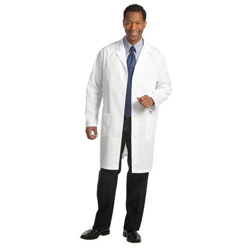 lab coat mens white 39" length xs