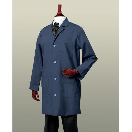 lab coat, navy, x-small