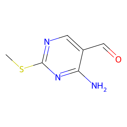 4-amino-2-(methylsulfanyl)pyrimidine-5-carbaldehyde (c09-0724-506)