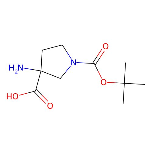 3-amino-1-[(tert-butoxy)carbonyl]pyrrolidine-3-carboxylic acid (c09-0724-540)