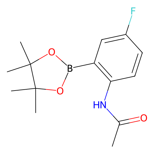 2-acetamido-5-fluorophenylboronic acid, pinacol ester (c09-0724-811)