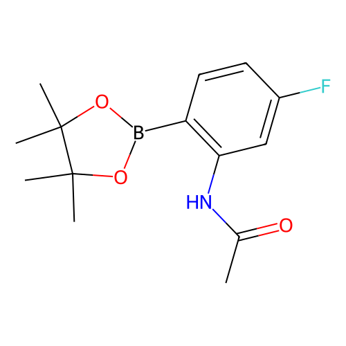 2-acetamido-4-fluorophenylboronic acid, pinacol ester (c09-0724-819)