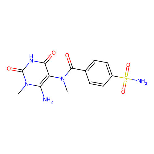 6-amino-5-(4-sulfonamidobenzoyl)-n-(methylamino)-1-methyluracil