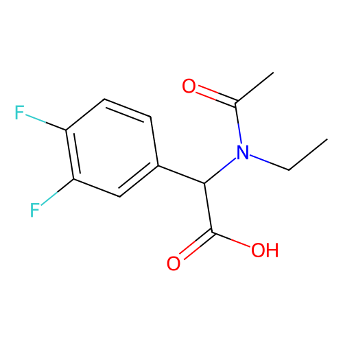 [acetyl(ethyl)amino](3,4-difluorophenyl)acetic acid (c09-0732-085)