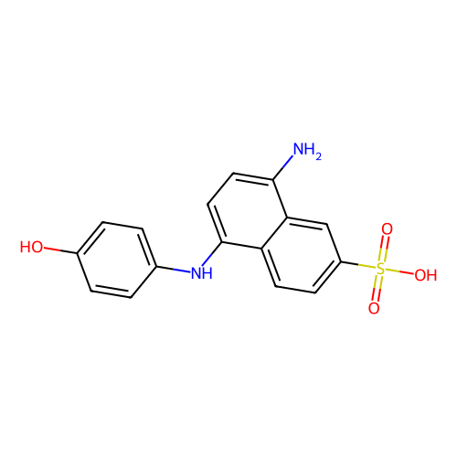 8-amino-5-[(4-hydroxyphenyl)amino]-2-naphthalenesulfonic acid