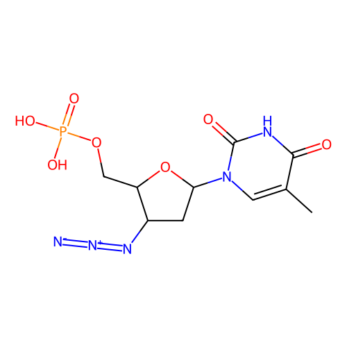 3′-azido-3′-deoxythymidine 5′-monophosphate sodium salt