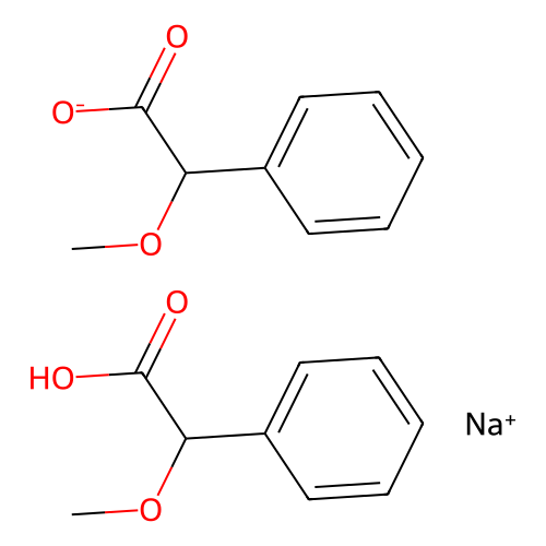 alpha-methoxyphenylacetic acid hemisodium salt