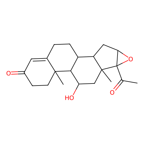 16a,17a-epoxy-11a-hydroxy-4-pregnen-3,20-dione