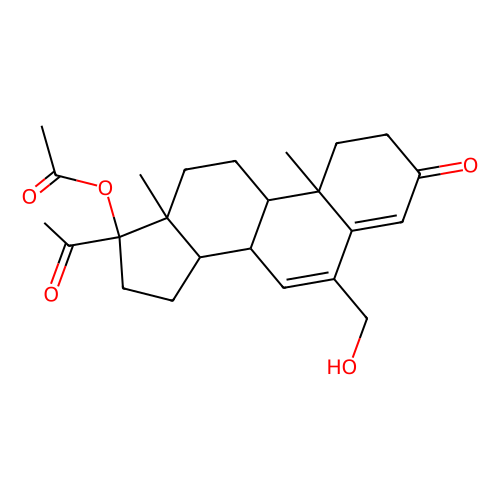 17-(acetyloxy)-6-(hydroxymethyl)-pregna-4,6-diene-3,20-dione