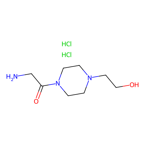 2-amino-1-[4-(2-hydroxy-ethyl)-piperazin-1-yl]-ethanone dihydrochloride (c09-0733-628)