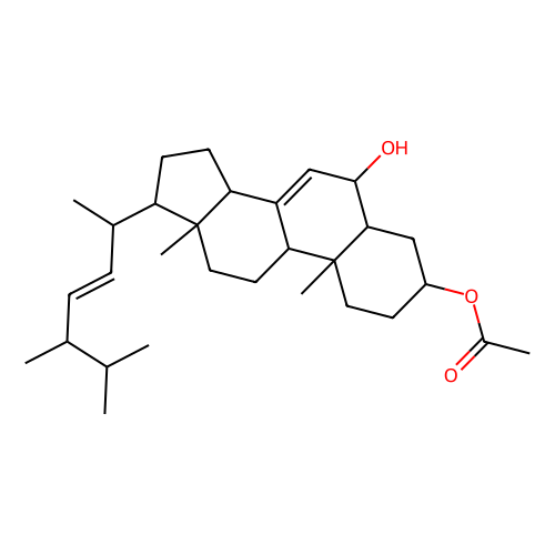 3β-acetoxyergosta-7,22-dien-5α-ol