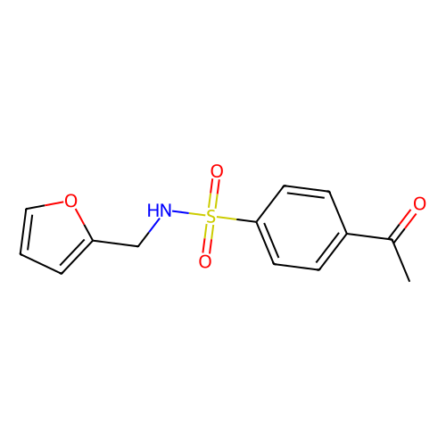 4-acetyl-n-(2-furylmethyl)benzenesulfonamide (c09-0733-722)