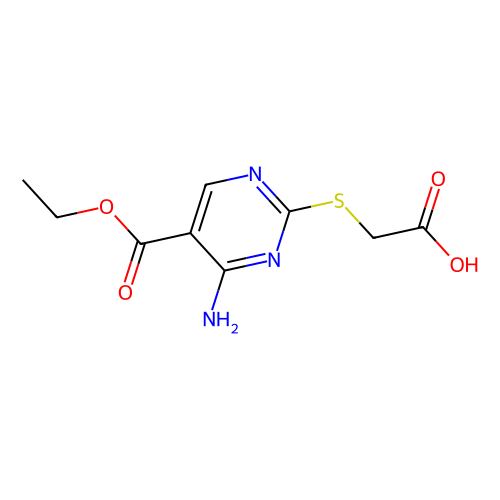 {[4-amino-5-(ethoxycarbonyl)pyrimidin-2-yl]thio}acetic acid