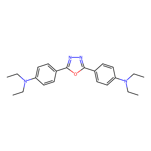 2,5-bis(4-diethylaminophenyl)-1,3,4-oxadiazole (c09-0749-297)