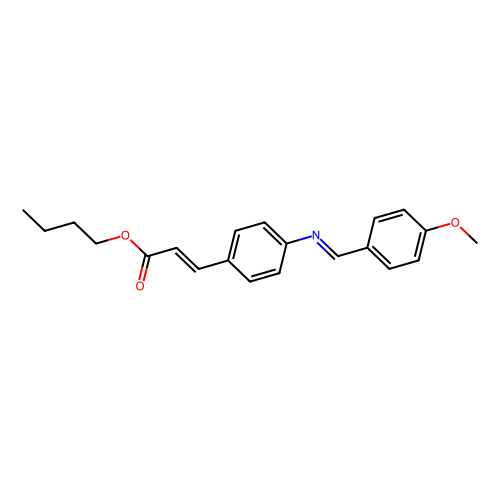 butyl 4-[(4-methoxybenzylidene)amino]cinnamate (c09-0754-880)