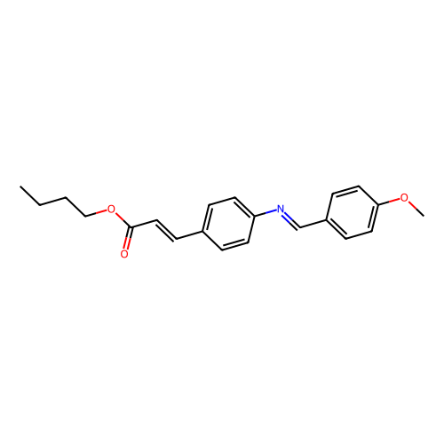 butyl 4-[(4-methoxybenzylidene)amino]cinnamate (c09-0754-881)