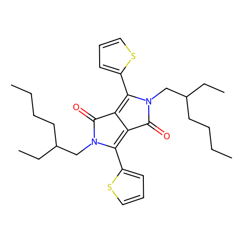 2,5-bis(2-ethylhexyl)-3,6-di(2-thienyl)-2,5-dihydropyrrolo[3,4-c]pyrrole-1,4-dione (c09-0755-187)