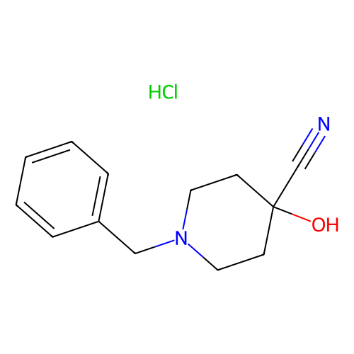 1-benzyl-4-cyano-4-hydroxypiperidine hydrochloride (c09-0755-684)