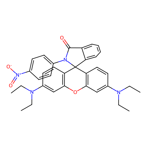 3',6'-bis(diethylamino)-2-(4-nitrophenyl)spiro[isoindole-1,9'-xanthene]-3-one (c09-0756-342)