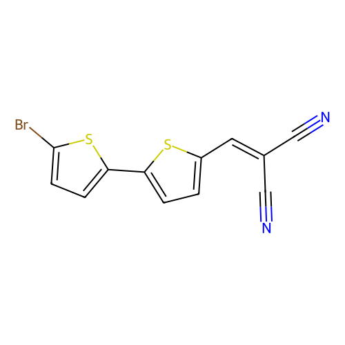 2-[(5'-bromo-[2,2'-bithiophen]-5-yl)methylene]malononitrile (c09-0758-952)