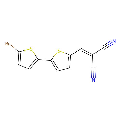 2-[(5'-bromo-[2,2'-bithiophen]-5-yl)methylene]malononitrile (c09-0758-953)