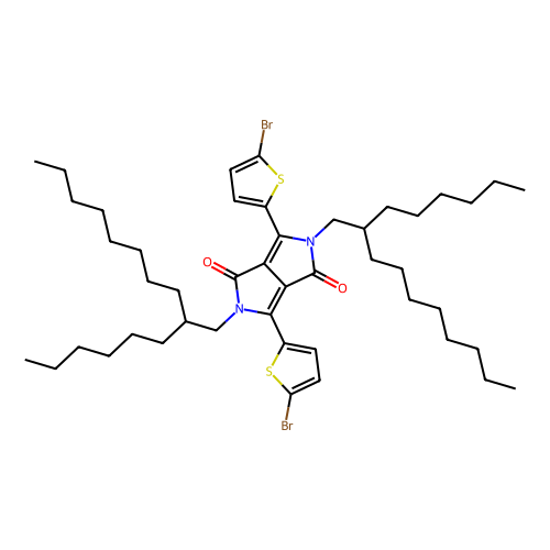 3,6-bis(5-bromo-2-thienyl)-2,5-bis(2-hexyldecyl)-2,5-dihydro-pyrrolo[3,4-c]pyrrole-1,4-dione (c09-0759-574)