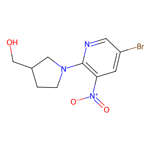 (1-(5-bromo-3-nitropyridin-2-yl)pyrrolidin-3-yl)methanol (c09-0759-871)