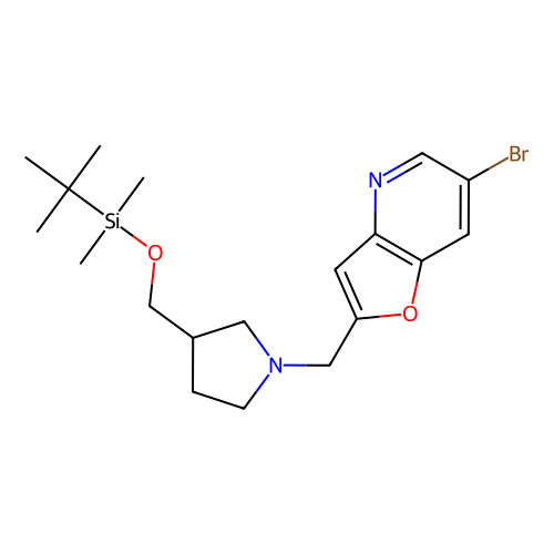 6-bromo-2-((3-((tert-butyldimethylsilyloxy)methyl)pyrrolidin-1-yl)methyl)furo[3,2-b]pyridine